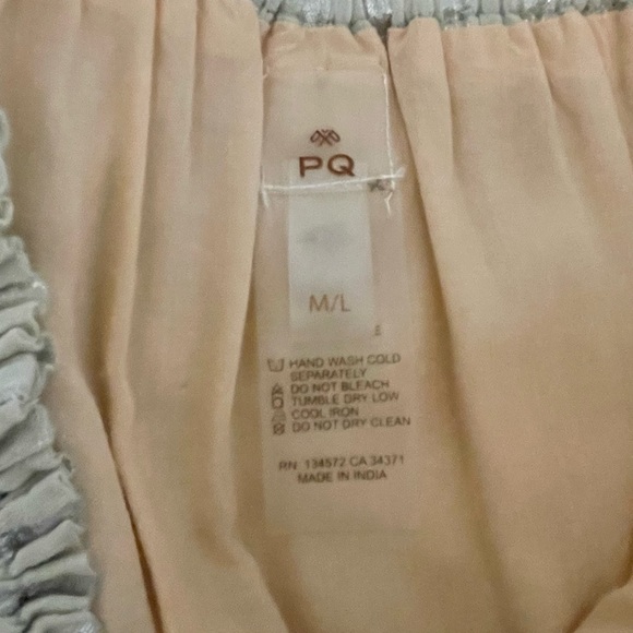 Anthropologie PQ Briar Shimmer Tiered Cover Up Maxi Dress - Picture 7 of 10